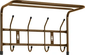 НИКА Вешалка с полкой настенная металлическая ВП4 медный антик