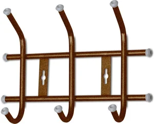 НИКА Вешалка настенная металлическая ВНТ3 медный антик