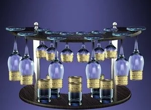 ГУСЬ ХРУСТАЛЬНЫЙ Универсальный набор 19пр. Русский узор (GE09-160/164/837-БС)