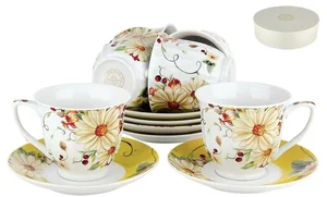 КОРАЛЛ Набор чайный 12 пр. Ромашка VR0010-12G