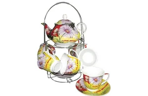 КОРАЛЛ Набор чайный 13 пр. Гербера VR007-13M