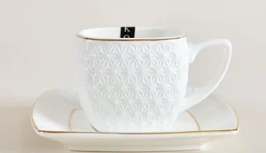 КОРАЛЛ Набор кофейный 2 пр. Снежная королева квадрат CS508707-A