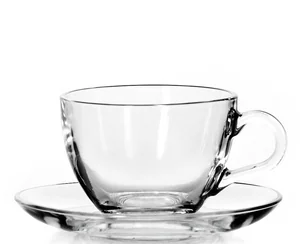 PASABAHCE Набор чашек с блюдцем (6шт.) 215 мл.BASIC 97948