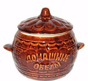 DELTA Горшочек для запекания ДОМАШНИЙ ОБЕД 0,7л. СЛ 128