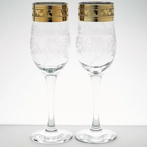 ДЕКОСТЕК Набор бокалов для шампанского Свадьба (2шт.) Б 160