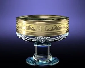 ГУСЬ ХРУСТАЛЬНЫЙ Набор креманок 6шт. Русский узор GE09-1016