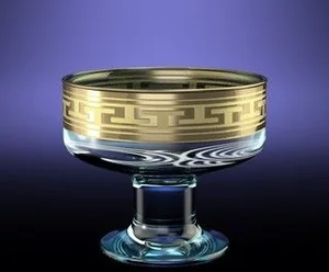 ГУСЬ ХРУСТАЛЬНЫЙ Набор креманок 6шт. Греческий узор (GE01-1016)