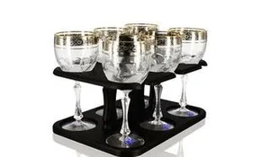 ГУСЬ ХРУСТАЛЬНЫЙ Набор бокалов для вина 7пр. Флорис 280мл. (TD32-27831-БС)