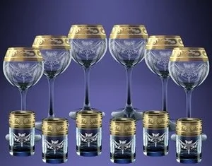 ГУСЬ ХРУСТАЛЬНЫЙ Универсальный набор 12пр. Русский узор GE09-1689/837