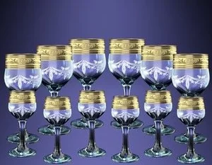 ГУСЬ ХРУСТАЛЬНЫЙ Универсальный набор 12пр. Русский узор (GE09-163/164)