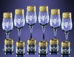 ГУСЬ ХРУСТАЛЬНЫЙ Универсальный набор 12пр. Русский узор GE09-160/837