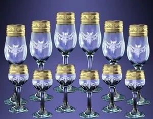 ГУСЬ ХРУСТАЛЬНЫЙ Универсальный набор 12пр. Русский узор GE09-160/164