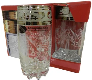 ГУСЬ ХРУСТАЛЬНЫЙ Набор для напитков 6пр. Русский узор (GE09-812)