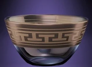 ГУСЬ ХРУСТАЛЬНЫЙ Салатник 19см Греческий узор (GE01-1326)