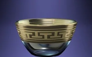 ГУСЬ ХРУСТАЛЬНЫЙ Набор салатников 2шт. Греческий узор (GE01-1322)