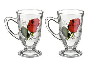 LENARDI Кружка 200мл. Роза (2шт) 55621 /Цветы2 /Роза