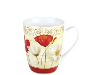 КОРАЛЛ Кружка 340мл.Маки YQ1619