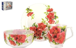 КОРАЛЛ Набор посуды д/завтрака 3 пр. Мелани BBS 3-A06276