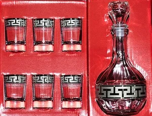 ГУСЬ ХРУСТАЛЬНЫЙ Набор для водки  Греческий узор (7пр.) GE03-500/837