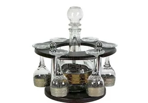 ГУСЬ ХРУСТАЛЬНЫЙ Набор для водки  Версаче (8пр.) (GE08-500/134-БС)