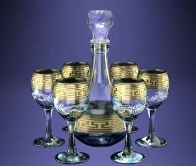 ГУСЬ ХРУСТАЛЬНЫЙ Набор для водки  Греческий узор (7пр.) (GE03-500/134)