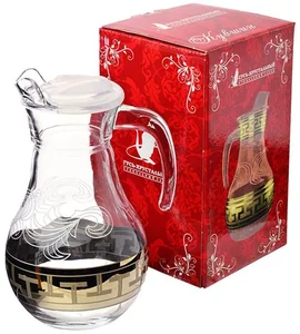 ГУСЬ ХРУСТАЛЬНЫЙ Кувшин Греческий узор 1000 мл. (GE01-3944)