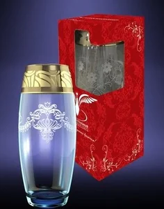 ГУСЬ ХРУСТАЛЬНЫЙ Ваза Мускат 260мм. GE05-3966