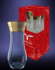 ГУСЬ ХРУСТАЛЬНЫЙ Ваза Версаче 260мм. GE08-3737