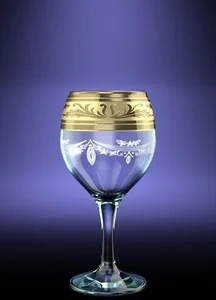 ГУСЬ ХРУСТАЛЬНЫЙ Набор бокалов для вина Русский узор 260мл. (GE09-411)