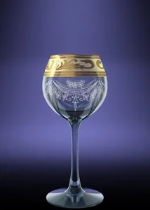 ГУСЬ ХРУСТАЛЬНЫЙ Набор бокалов для вина Русский узор 210мл. GE09-1689