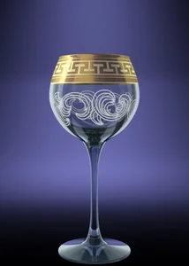 ГУСЬ ХРУСТАЛЬНЫЙ Набор бокалов для вина Греческий узор 210мл. (GE03-1689)