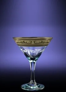 ГУСЬ ХРУСТАЛЬНЫЙ Набор бокалов для мартини Русский узор 170мл. (GE09-410)