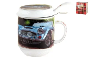 КОРАЛЛ Кружка для заваривания 325мл.Ретро авто FY110602BS
