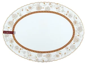 КОРАЛЛ Блюдо овальное 35см.Корица LHYP140/2-160203