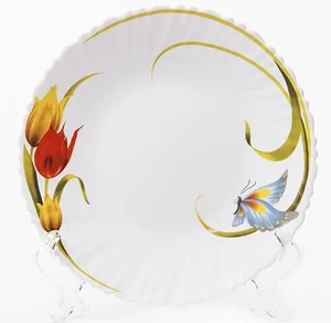 MAESTRO Тарелка десертная 20см Тюльпан MR-30849-02