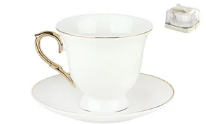 КОРАЛЛ Набор чайный 2 пр. Золотой лед C01G-2PV