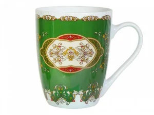 КОРАЛЛ Кружка 340мл. Восточная зеленая YQ1602