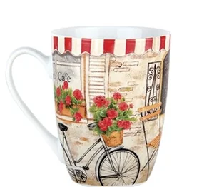 КОРАЛЛ Кружка 340мл. Парижское кафе YQ1611