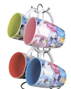 КОРАЛЛ Кружка 320мл.Анютины глазки ST03/D1307