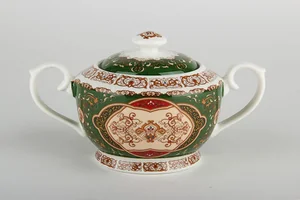 КОРАЛЛ Сахарница 400мл. Восточная зеленая YQ1602/400