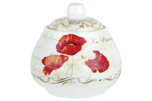 КОРАЛЛ Сахарница 400мл Маки YQ1619/400