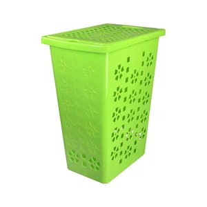 АЛЬТЕРНАТИВА Корзина для белья 30 л.Виолетта М2445 зеленый