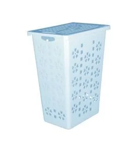 АЛЬТЕРНАТИВА Корзина для белья 30 л.Виолетта М2444 голубой