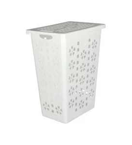 АЛЬТЕРНАТИВА Корзина для белья 30 л.Виолетта М1967 белый