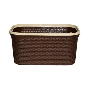 ВИОЛЕТ Корзина для белья 32л.Ротанг 2632/1 коричневый