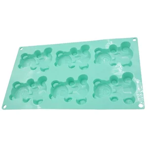 ALPENKOK Форма 31х18х2см Медвежата AK 6063 S мятный