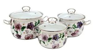 EPOS Набор кастрюль (6пр.) Фиалковый № 1600
