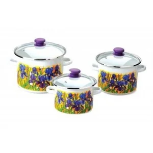 ЛЗЭП Набор кастрюль (6пр.) Ирис № 15