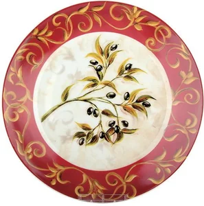 КОРАЛЛ Тарелка обеденная 24см Оливки YQ1617/24