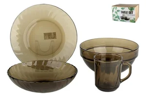 ELICA Набор столовый 19пр. Дымчатое стекло 62104